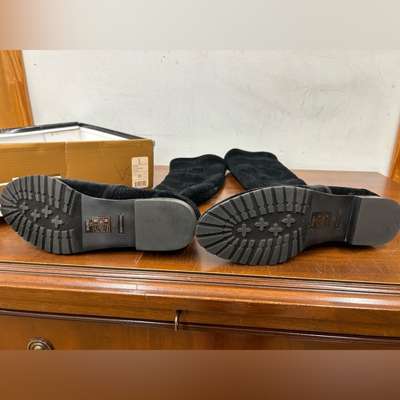 🏷️ SALE Never Worn Small Damage Chelsea Crew Bono Stretch Boot Black Velvet Sz 8 - Picture 6 of 11